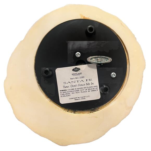 LIONEL - SNOWGLOBE #2280 SANTA FE Railroad train - RARE VINTAGE - NICE!! - Picture 5 of 10